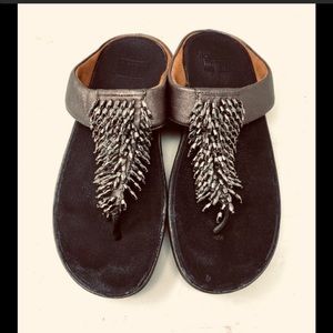 Bronze FitFlop Fit Flop sandals sz 9